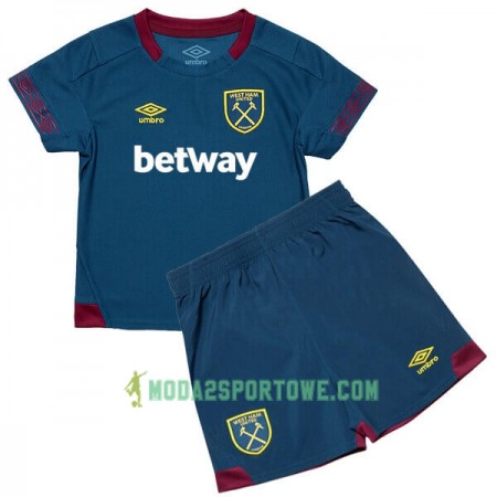 Koszulka West Ham United Dziecięcy Wyjazdowe Stroje Piłkarskie 2018/19 Krótki Rękaw